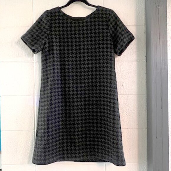 THEORY Classic Houndstooth Tweed Dress, Size 12 - Picture 2 of 7